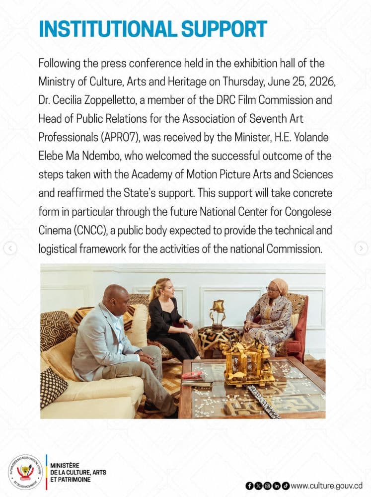 DRC Opens Oscar Submission Call After 29-Year Absence