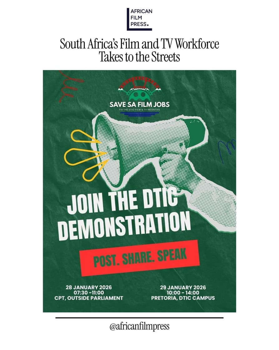 South Africa's Film and TV Workforce Takes to the Streets