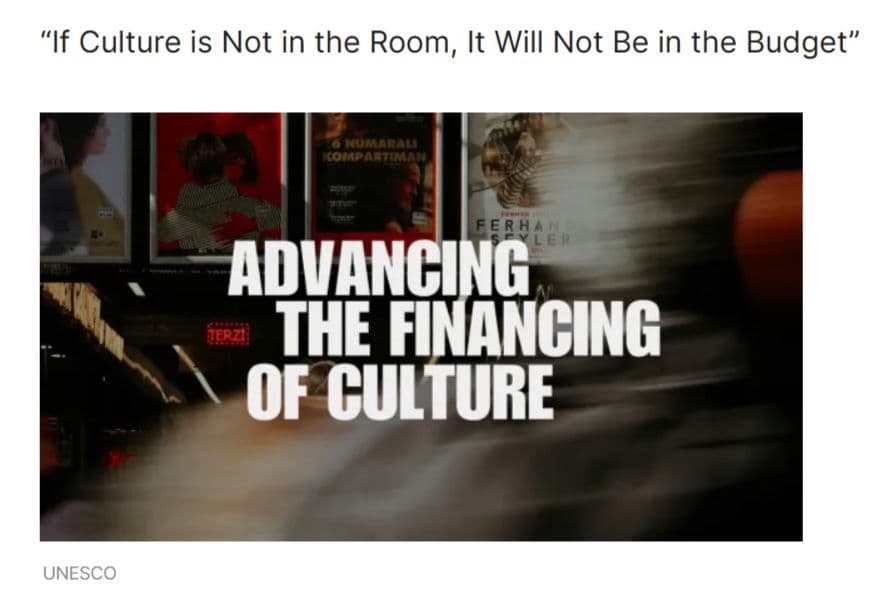 UNESCO Opens Global Policy Dialogue on Financing Culture